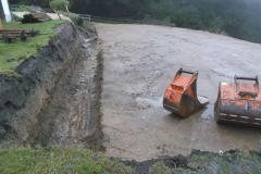 Reitplatzsanierung - Die Bilder zeigen den Verlauf der Bauarbeiten, ...